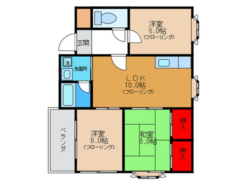 間取図 ウエストサイド箕面