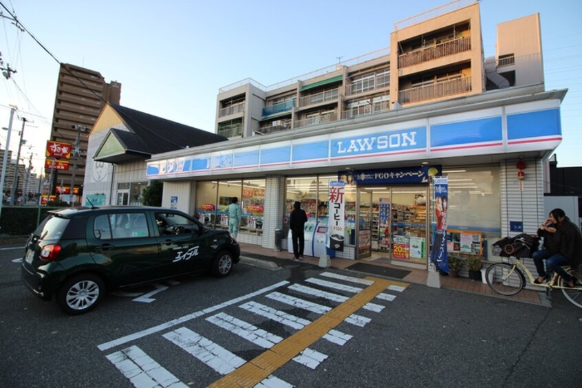 ローソン新北島１丁目南店(コンビニ)まで80m リアライズ住之江公園