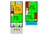 本澤貸家１４ 3DKの間取り