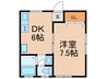 栄ハイツ 1DKの間取り