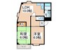 第二フジコーマンション 2LDKの間取り