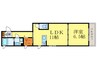 ヴィラフルール北山 1LDKの間取り