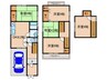 城陽市平川鍛治塚戸建 5DKの間取り