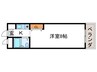 レヴｧン朝日 1Kの間取り
