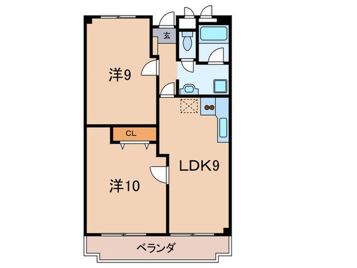 間取り図 西宮ニューコーポ