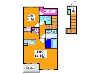 間取図 カルム　オ－ブ