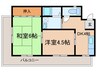 第1細田マンション 2DKの間取り