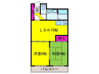 間取図 グラン長吉