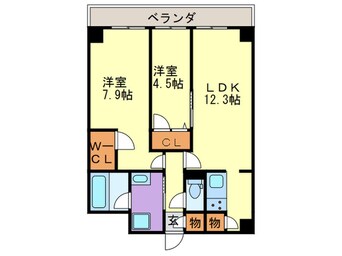 間取図 セントリヴィエ二条