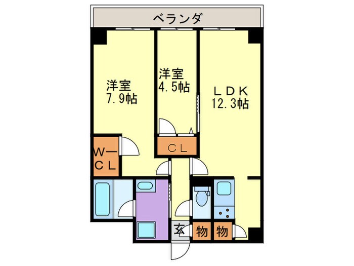 間取り図 セントリヴィエ二条