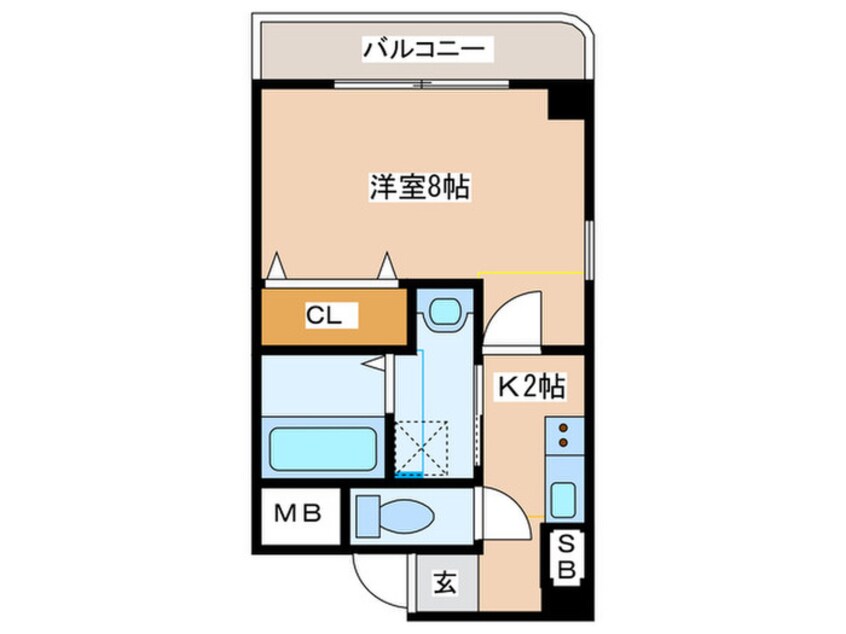 間取図 ルミエール弁天