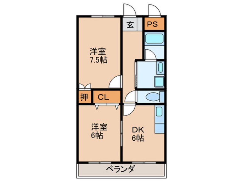 間取図 メゾン忍ヶ丘