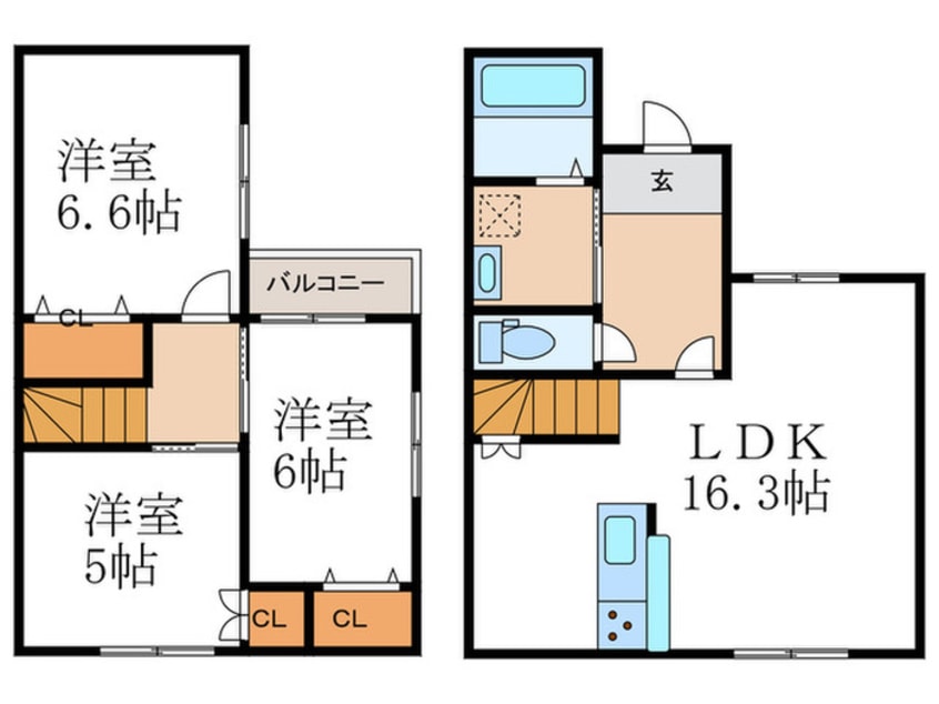 間取図 グランパラディ-ゾ