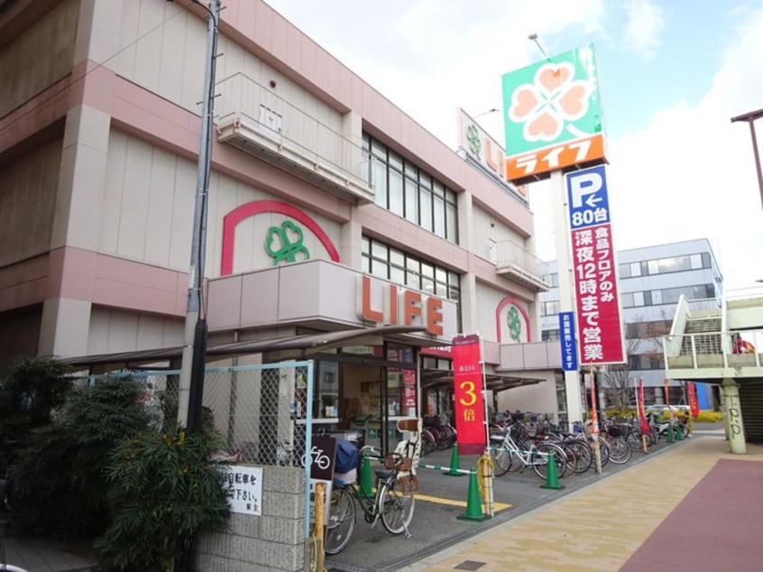 ライフ 深江橋店(スーパー)まで434m 深江橋コーポD棟（510）