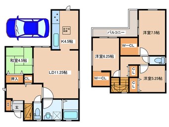 間取図 千本北1丁目戸建て