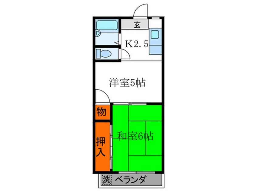 間取図 下鴨ハイツＢ棟