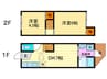 パルコ－ポ淀 2DKの間取り