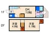 パルコ－ポ淀 2DKの間取り