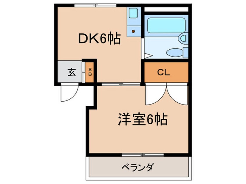 間取図 フクトミハイツ