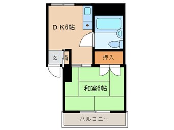 間取図 フクトミハイツ