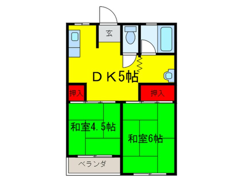 間取図 啓伸ハイツ