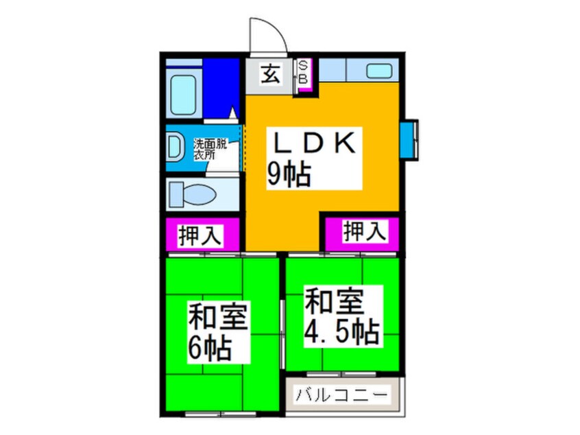 間取図 啓伸ハイツ