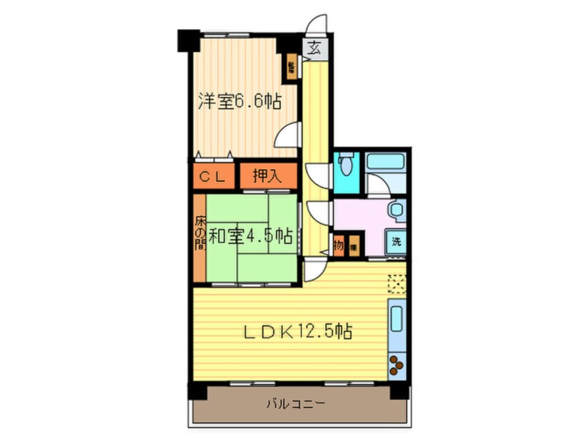 間取図 日光ハイツ南桂(207)