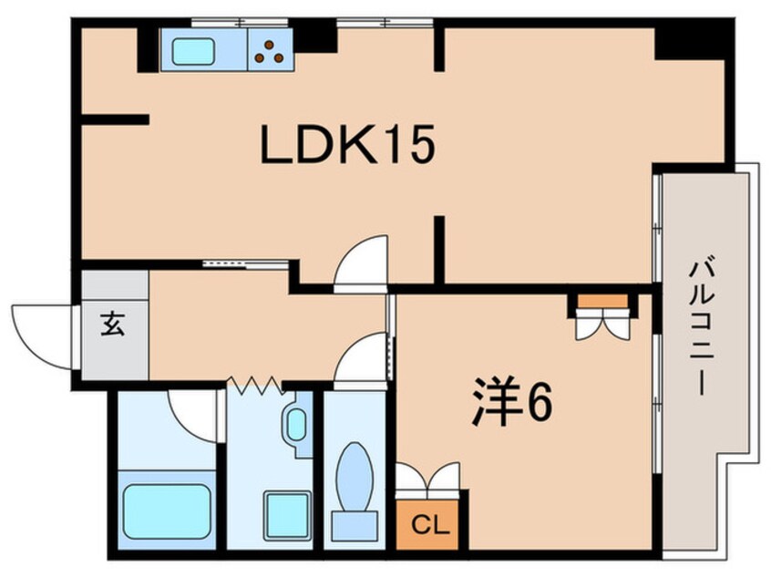 間取図 マンション朝霧３号棟(214)