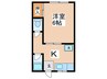 藤マンション 1Kの間取り