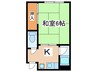 藤マンション 1Kの間取り