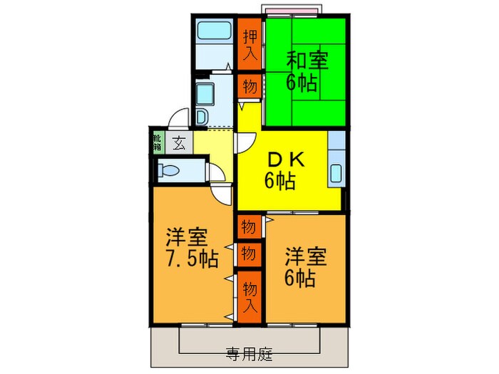 間取り図 グリ－ンコ－ト