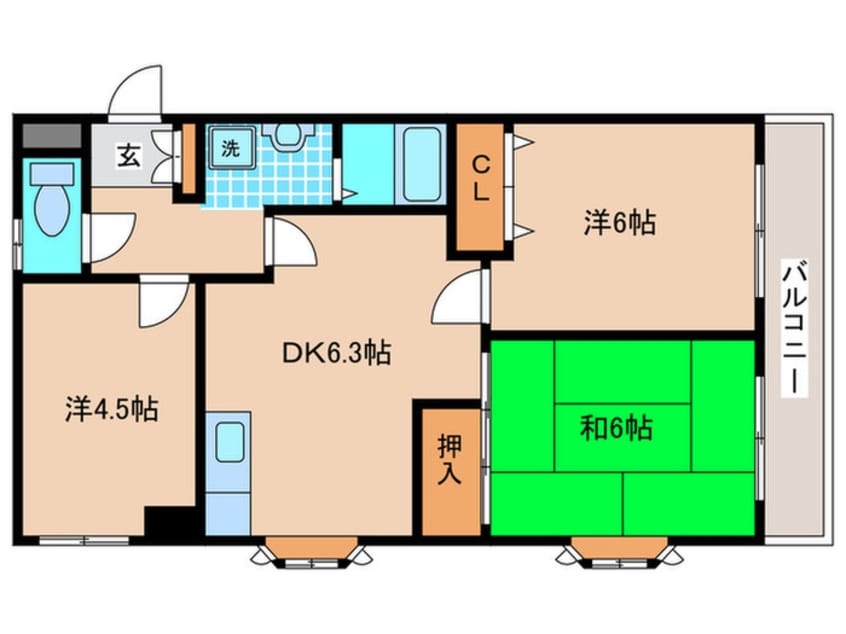 間取図 ｍａｋｅ第８マンション