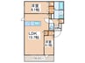 D-ROOM　光 2LDKの間取り