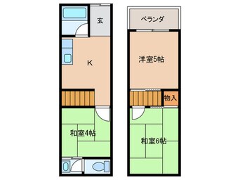 間取図 野里町テラスハウス