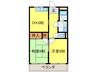 ハイツゆき 2DKの間取り