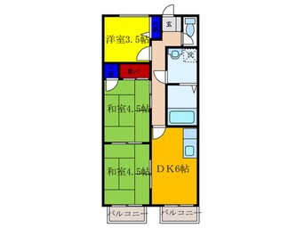 間取図 ハーベストエイト