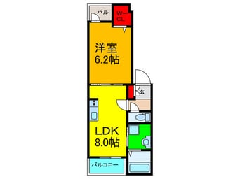 間取図 レジデンス香里