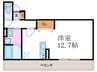 ベルテンポ東向日 1Rの間取り