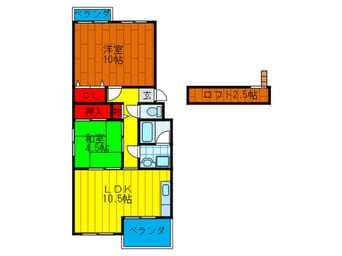 間取図 守口東ピラミッドマンション