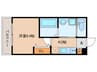 ＡＬＥＧＲＩＡ津久野Ｓｏｕｔｈ 1Kの間取り