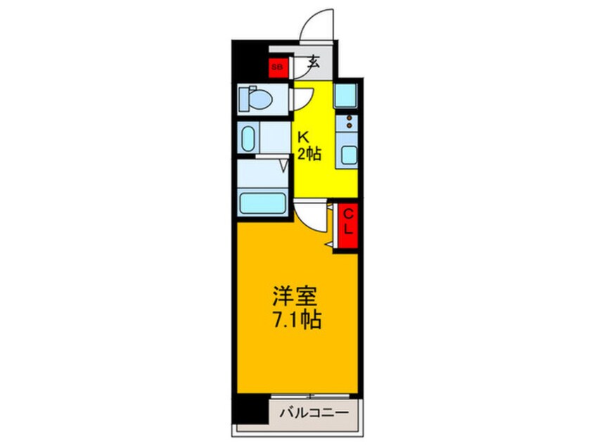 間取図 PARK HILLS今里Ray