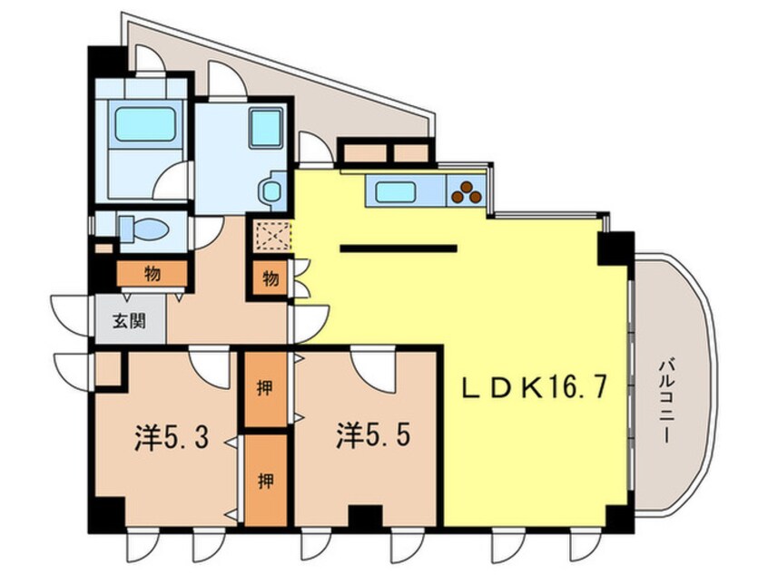 間取図 アルファ－サ苦楽園