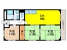 清交苑マンション 3DKの間取り