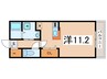 アメニティ東住吉 1Rの間取り