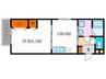 メイプルハウス 1DKの間取り