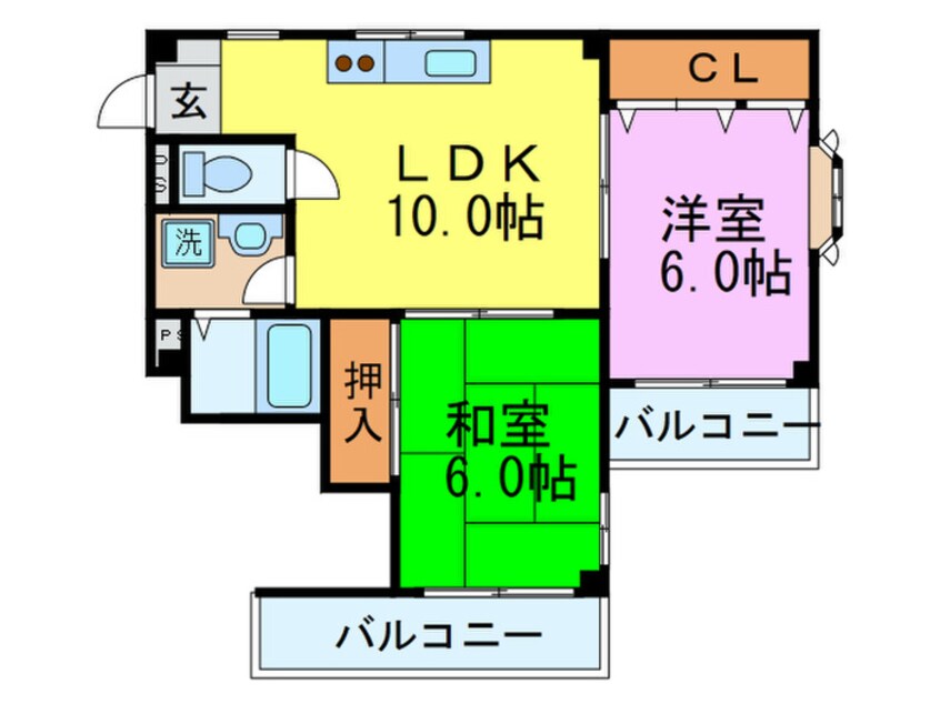 間取図 ヴェールアッシュⅠ