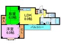ヴェールアッシュⅠの間取図
