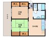 ハイツ南山路 2DKの間取り