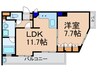 ベラジオ京都清水（７０３） 1LDKの間取り