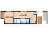 SJS浜大津 1LDKの間取り